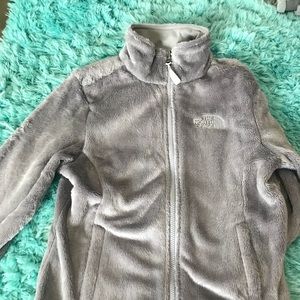 Gray North Face jacket